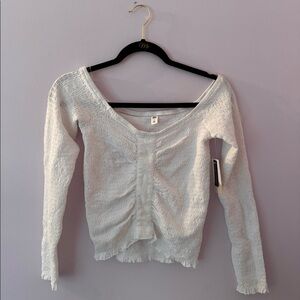 Nordstrom BP White Longsleeve Top